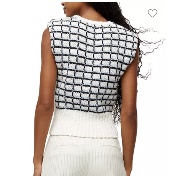 NEW $478 Veronica Beard Nazife sweater tank large - Picture 3 of 10